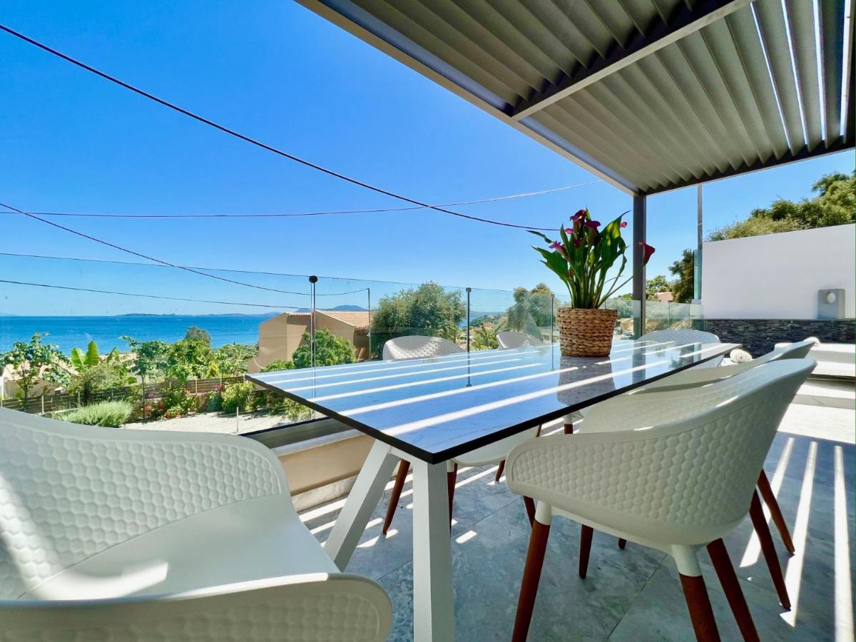 Luxury Villa Barbati Sun With Private Pool By Dadovillas Dış mekan fotoğraf