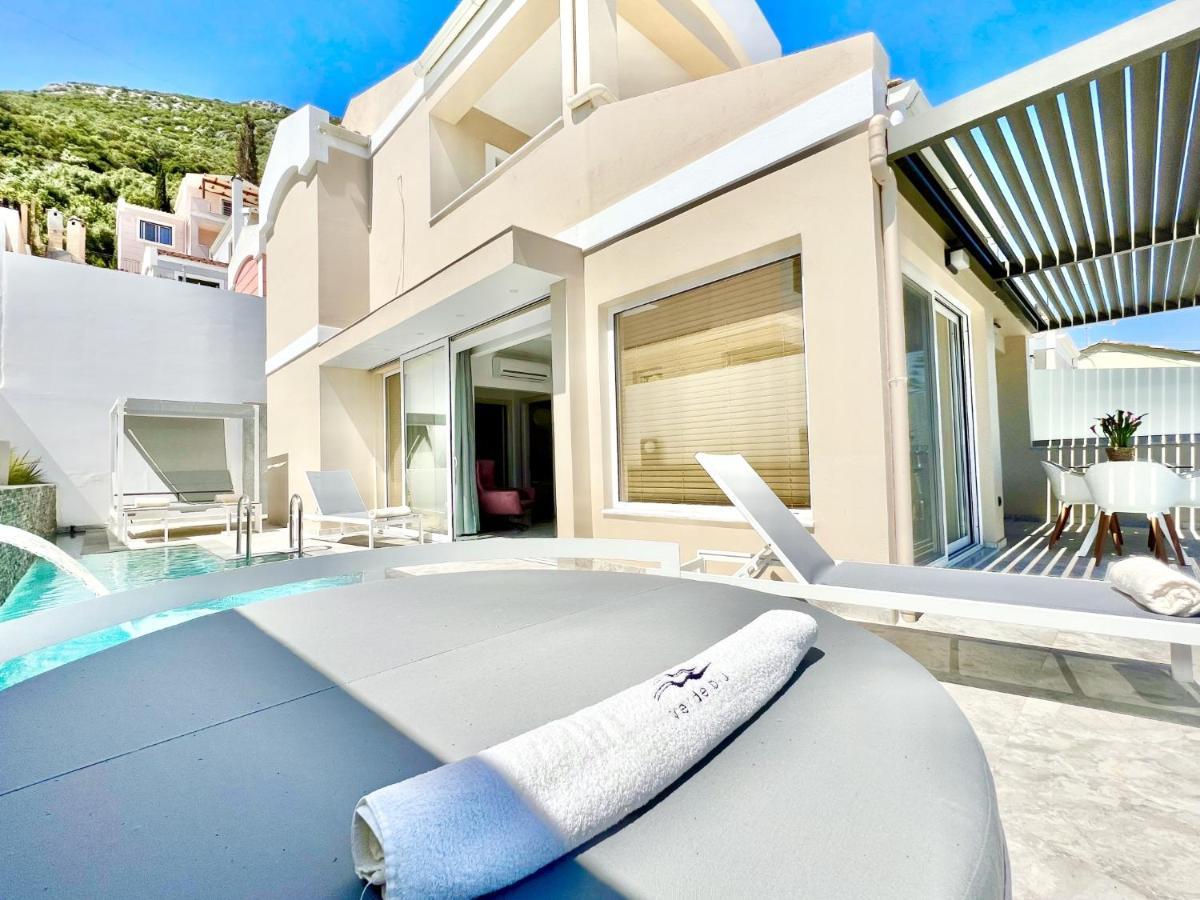 Luxury Villa Barbati Sun With Private Pool By Dadovillas Dış mekan fotoğraf