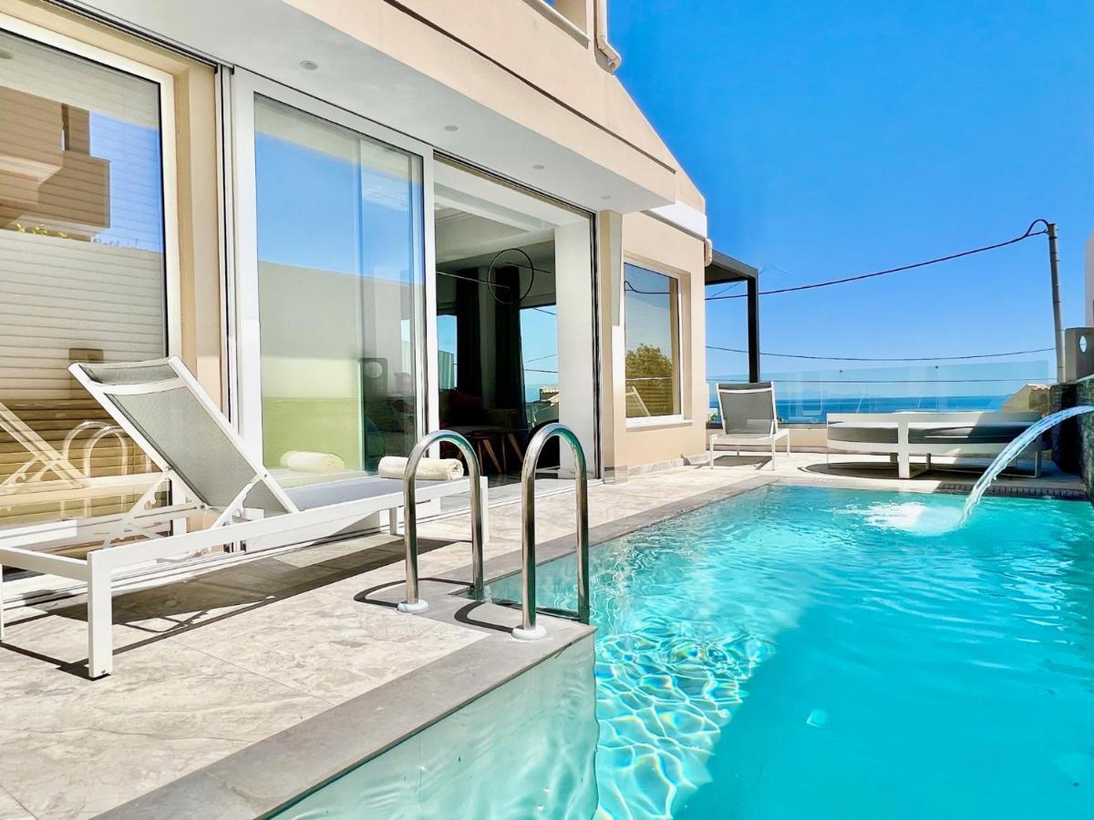 Luxury Villa Barbati Sun With Private Pool By Dadovillas Dış mekan fotoğraf