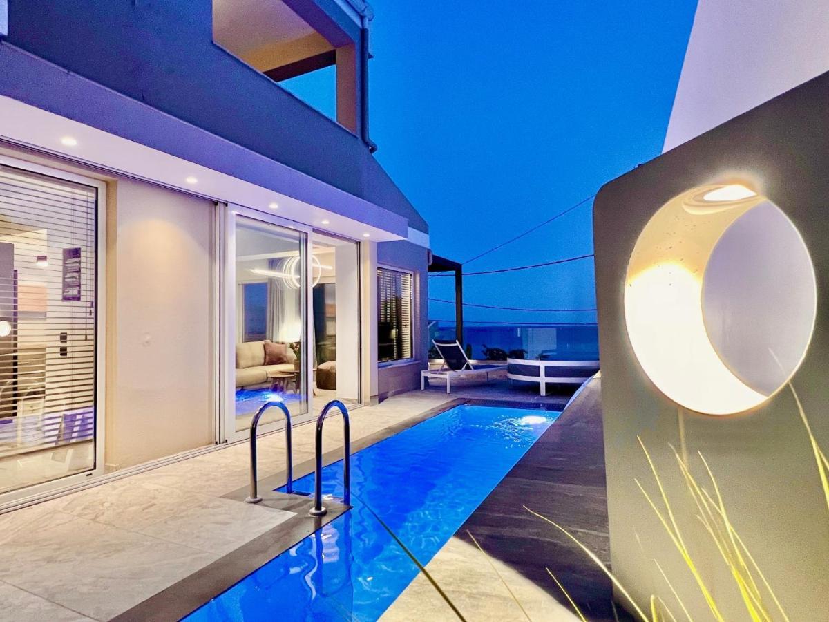 Luxury Villa Barbati Sun With Private Pool By Dadovillas Dış mekan fotoğraf