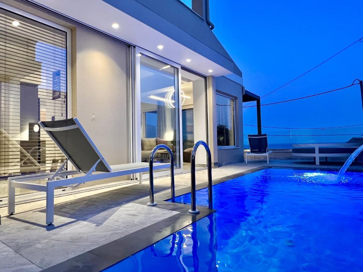 Luxury Villa Barbati Sun With Private Pool By Dadovillas Dış mekan fotoğraf