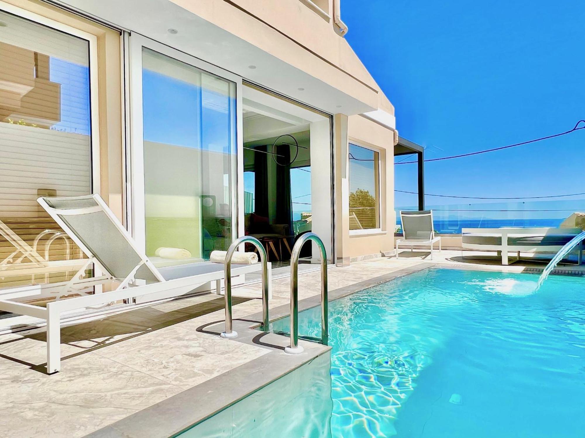 Luxury Villa Barbati Sun With Private Pool By Dadovillas Dış mekan fotoğraf